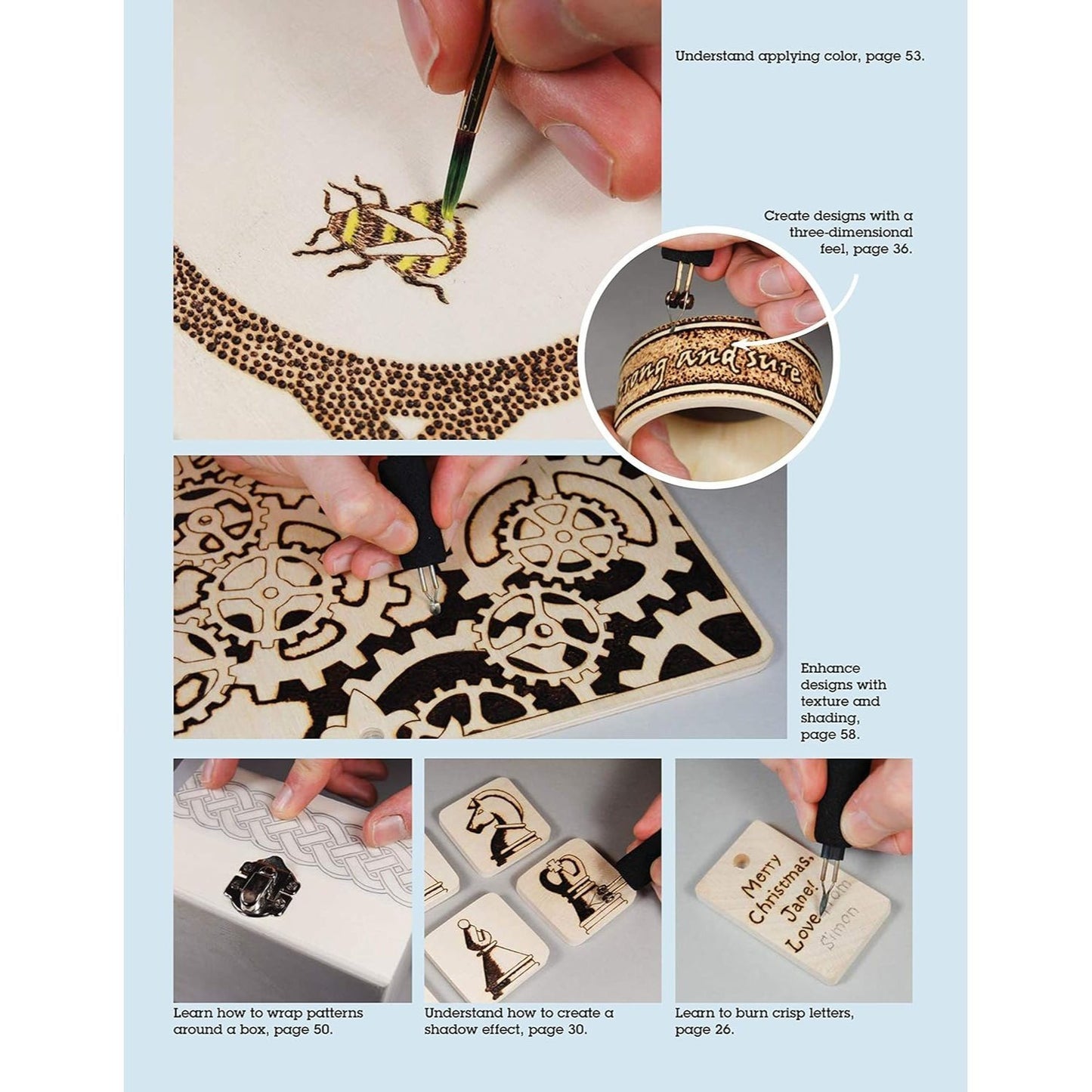 Learn to Burn: A Step-By-Step Guide to Getting Started in Pyrography (Spiral Bound)