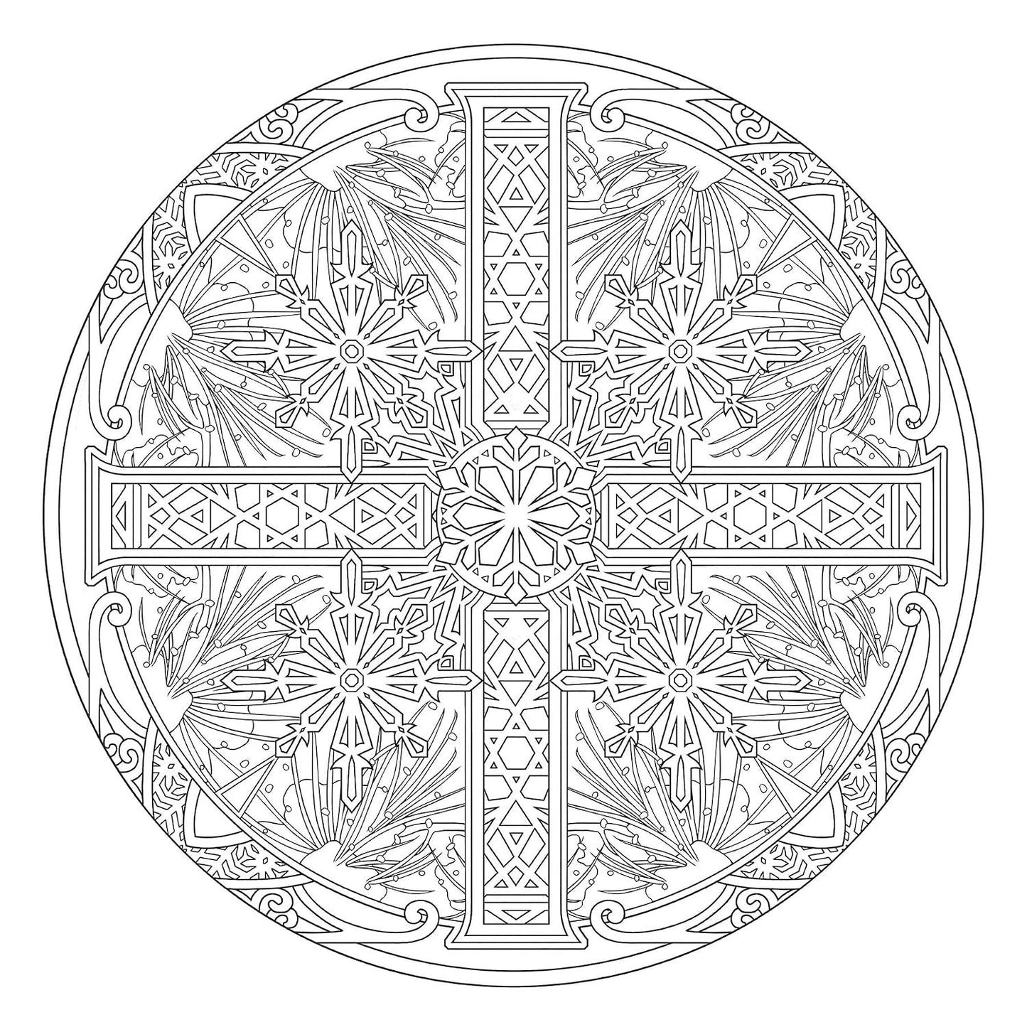 Creative Haven Snowflake Mandalas Coloring Book