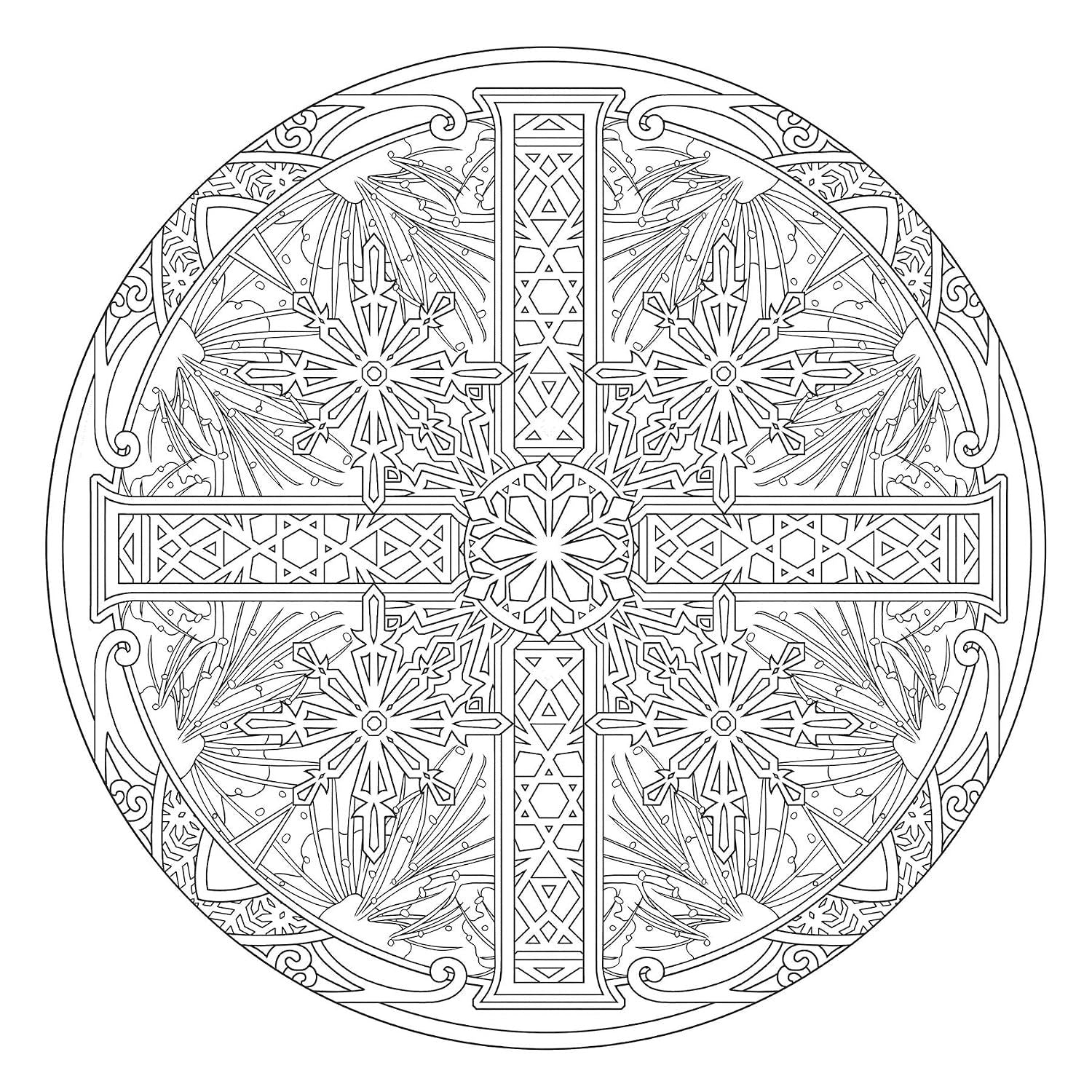 Creative Haven Snowflake Mandalas Coloring Book