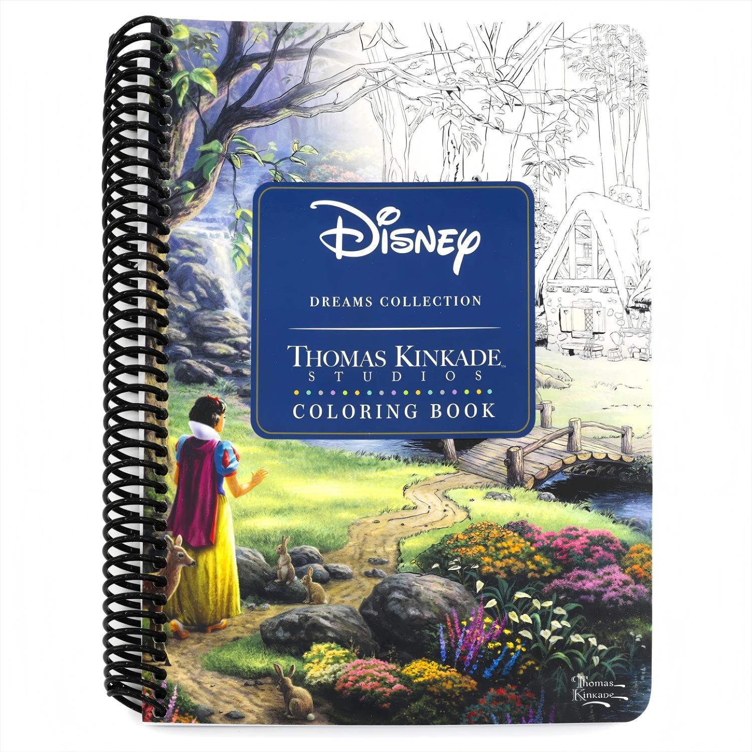 Disney Dreams Collection Thomas Kinkade Studios Coloring Book (Spiral Bound)
