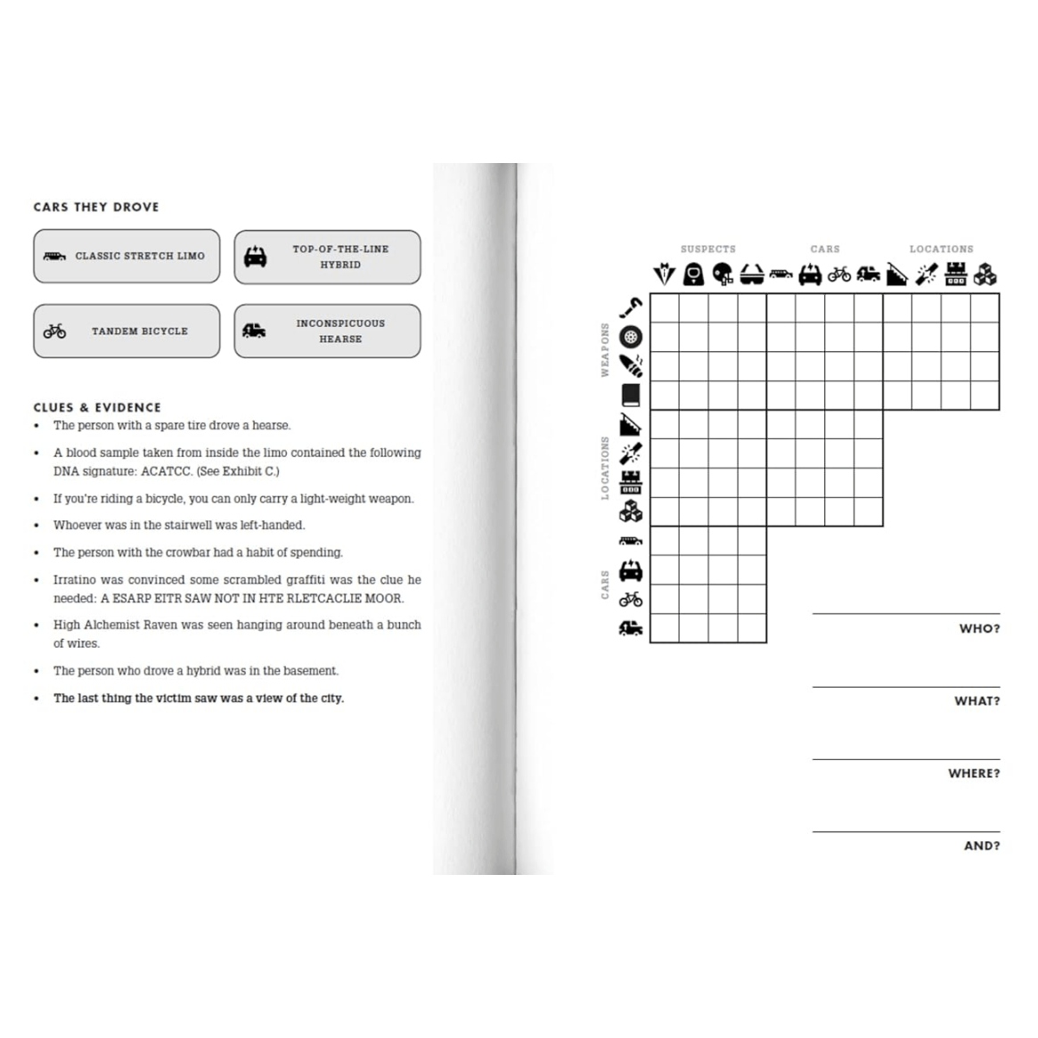 Murdle: Volume 2: 100 Elementary to Impossible Mysteries to Solve Using Logic, Skill, and the Power of Deduction (Spiral Bound)