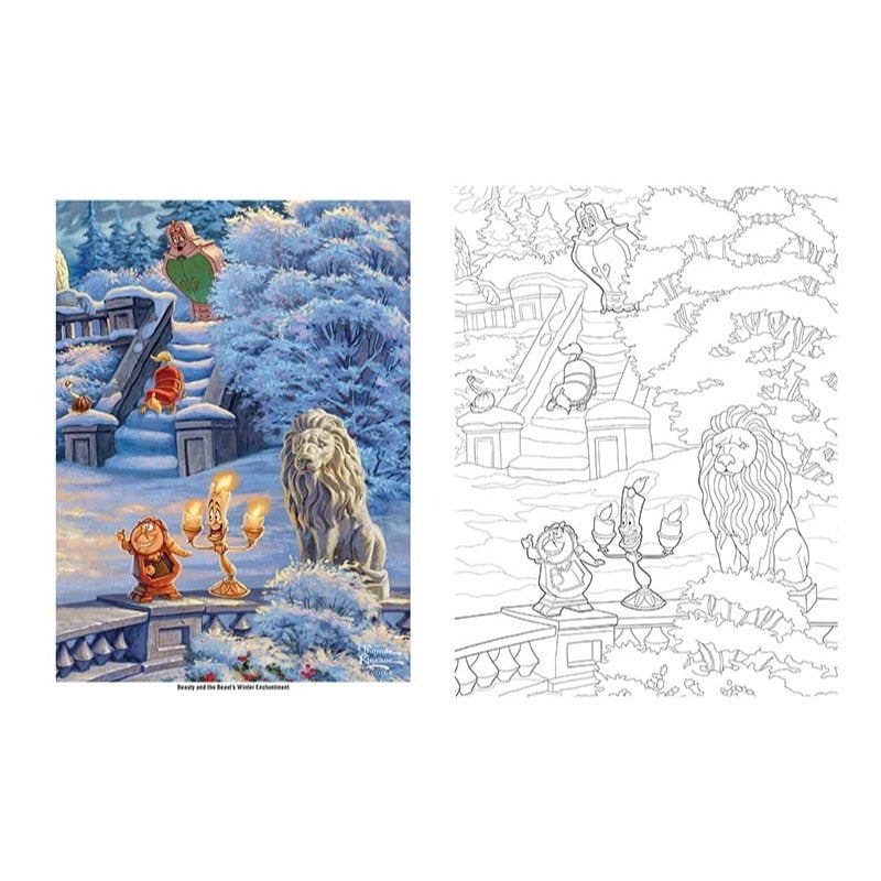 Disney Dreams Collection Thomas Kinkade Studios Disney Princess Coloring Book (Spiral Bound)