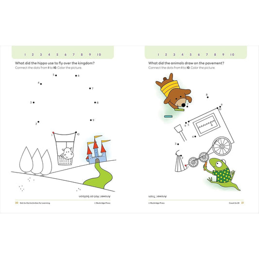 Dot-To-Dot Activities for Learning: Practice the Alphabet and Count to 100