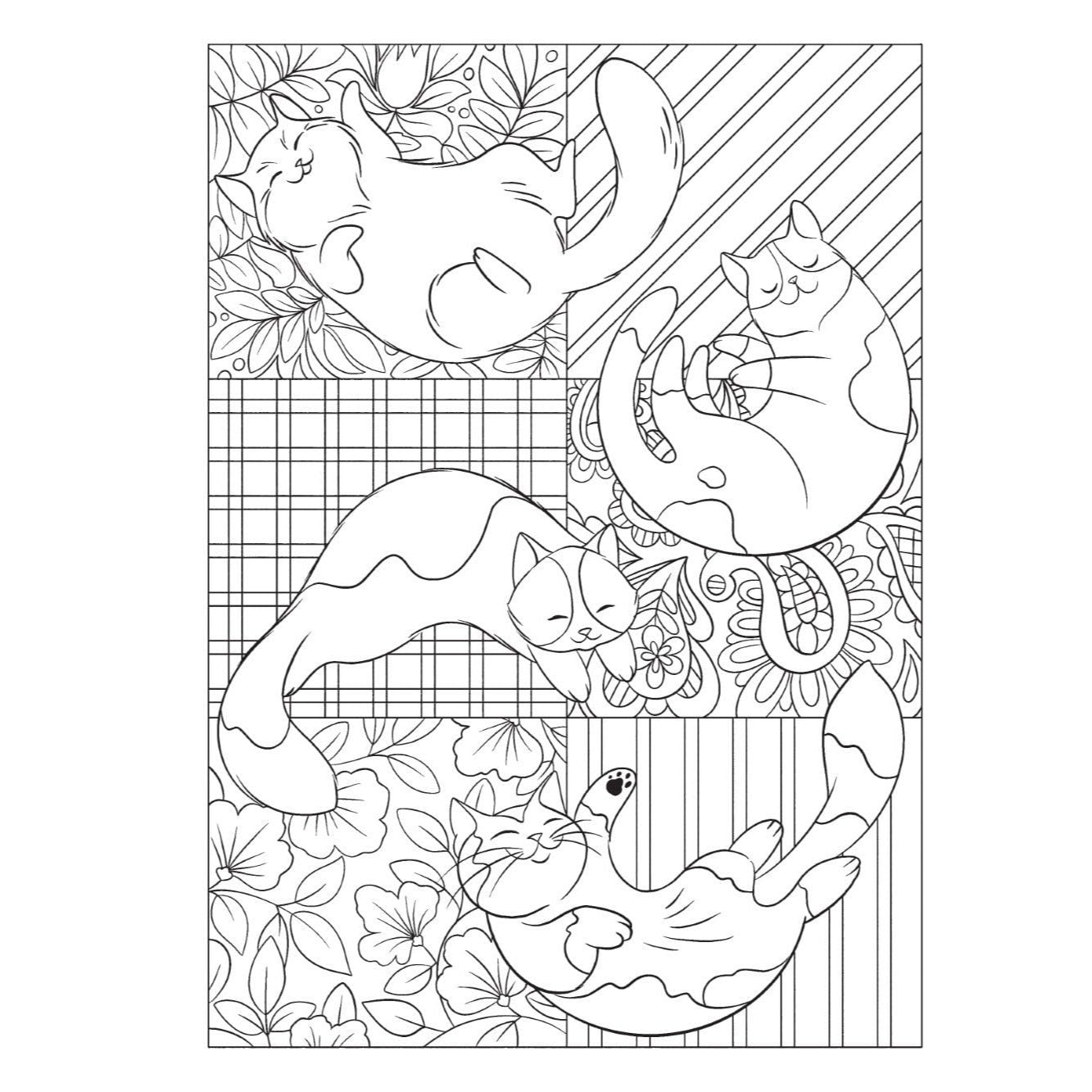 Creative Haven Cat Mom Coloring Book