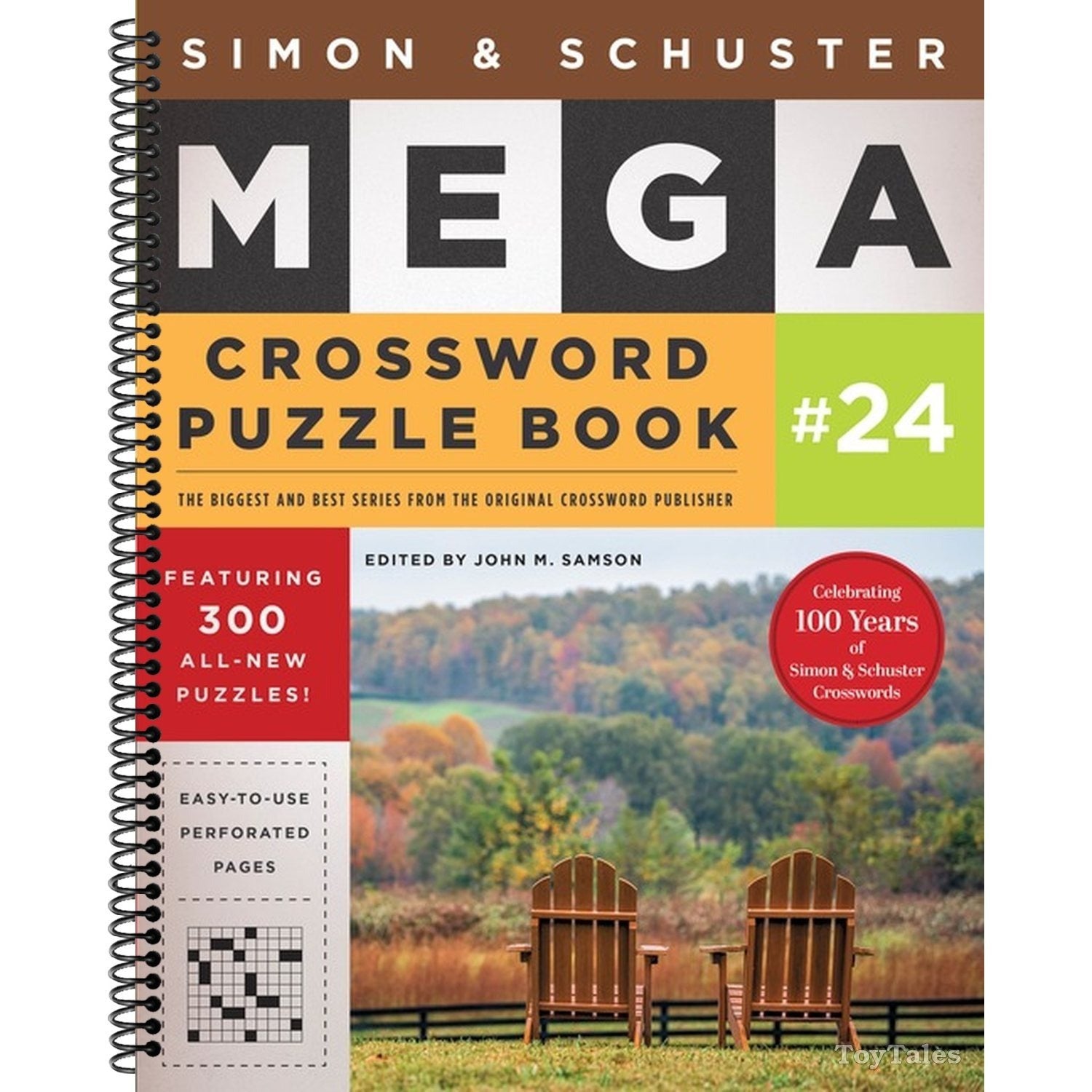 Simon & Schuster Mega Crossword Puzzle Book #24 (Spiral Bound)