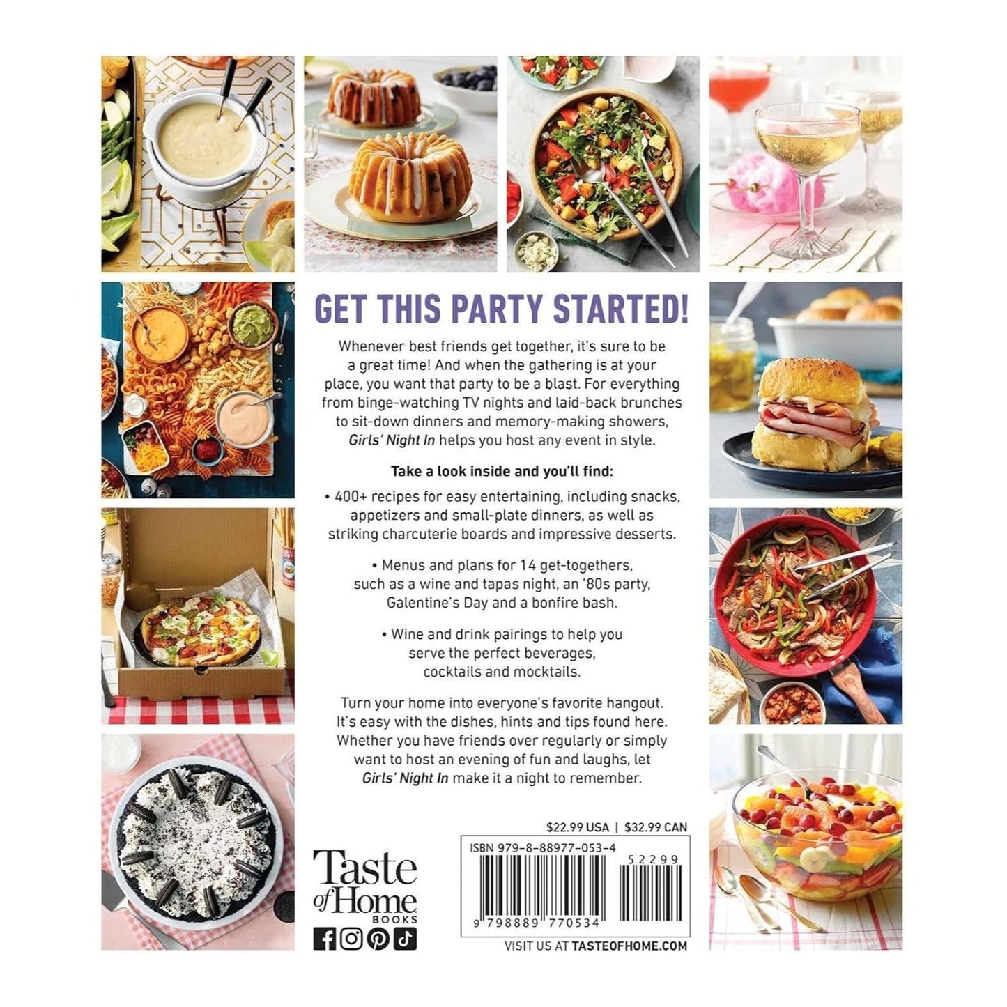 Taste of Home Girls Night in: The Ultimate Guide to Girl Dinners, Recipes & Hosting Parties