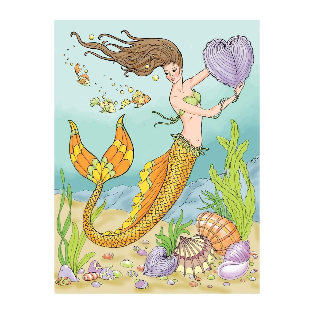 Creative Haven Mermaids Coloring Book