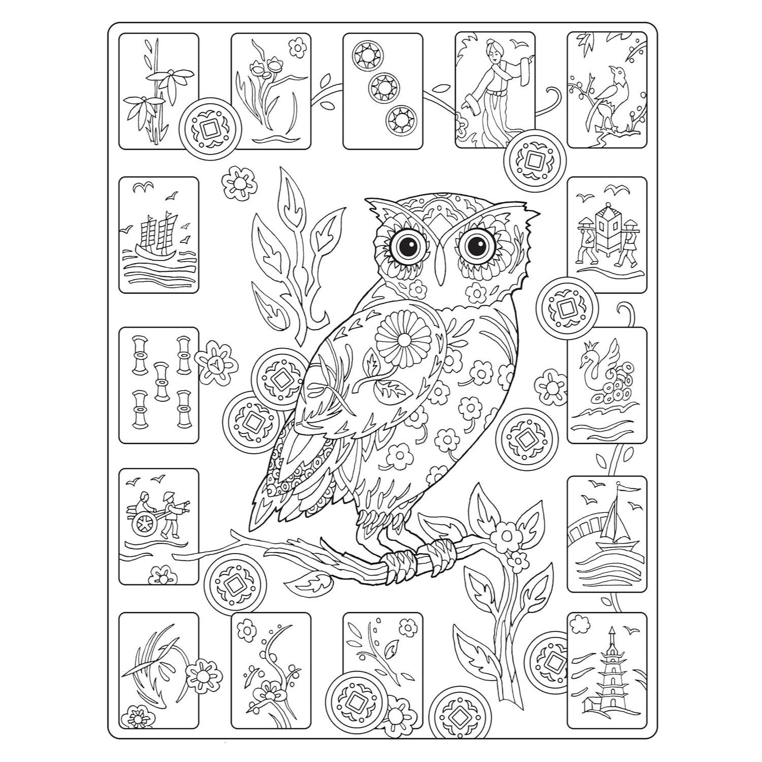Creative Haven Owls Coloring Book