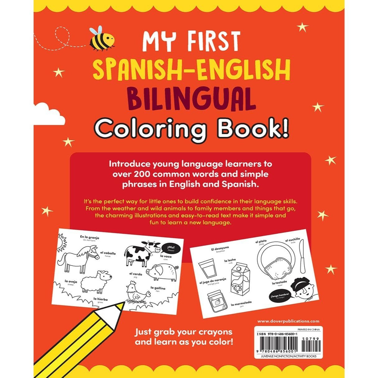 My First Spanish-English Bilingual Coloring Book!