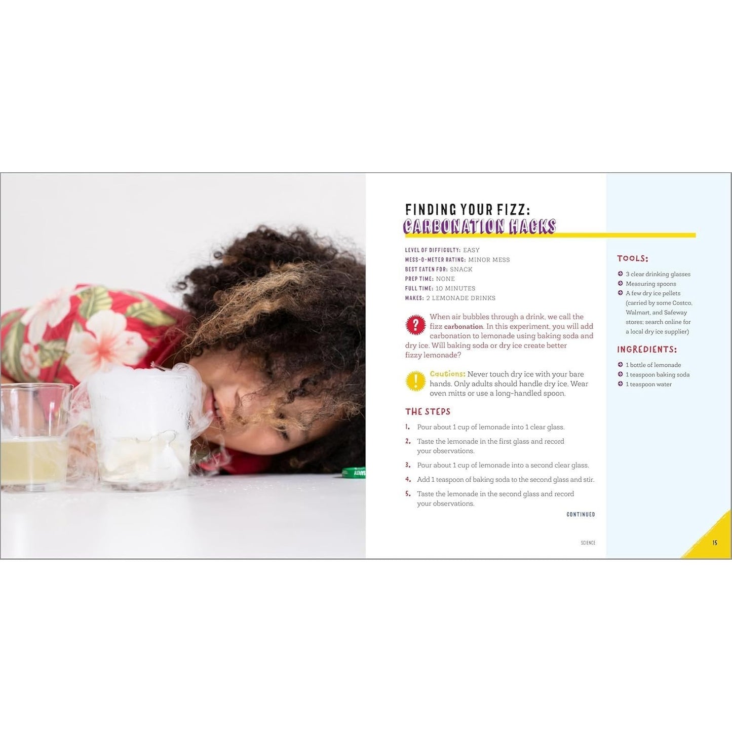 Awesome Kitchen Science Experiments for Kids: 50 Steam Projects You Can Eat! (Awesome Steam Activities for Kids) (Spiral Bound)