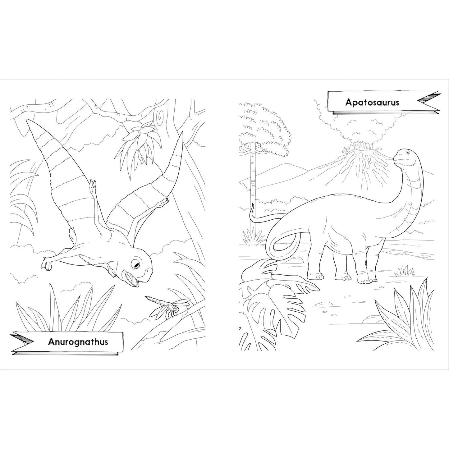 Awesome Dinosaurs Coloring Book for Kids: Ages 4-8