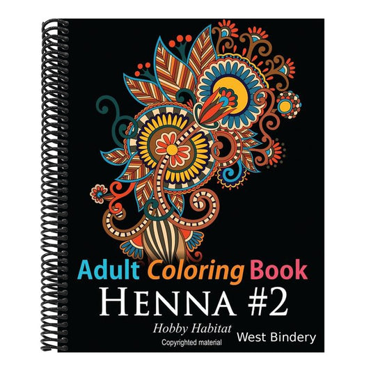 Adult Coloring Book: Henna #2: Coloring Book for Adults Featuring 50 Inspirational Henna Paisley Designs