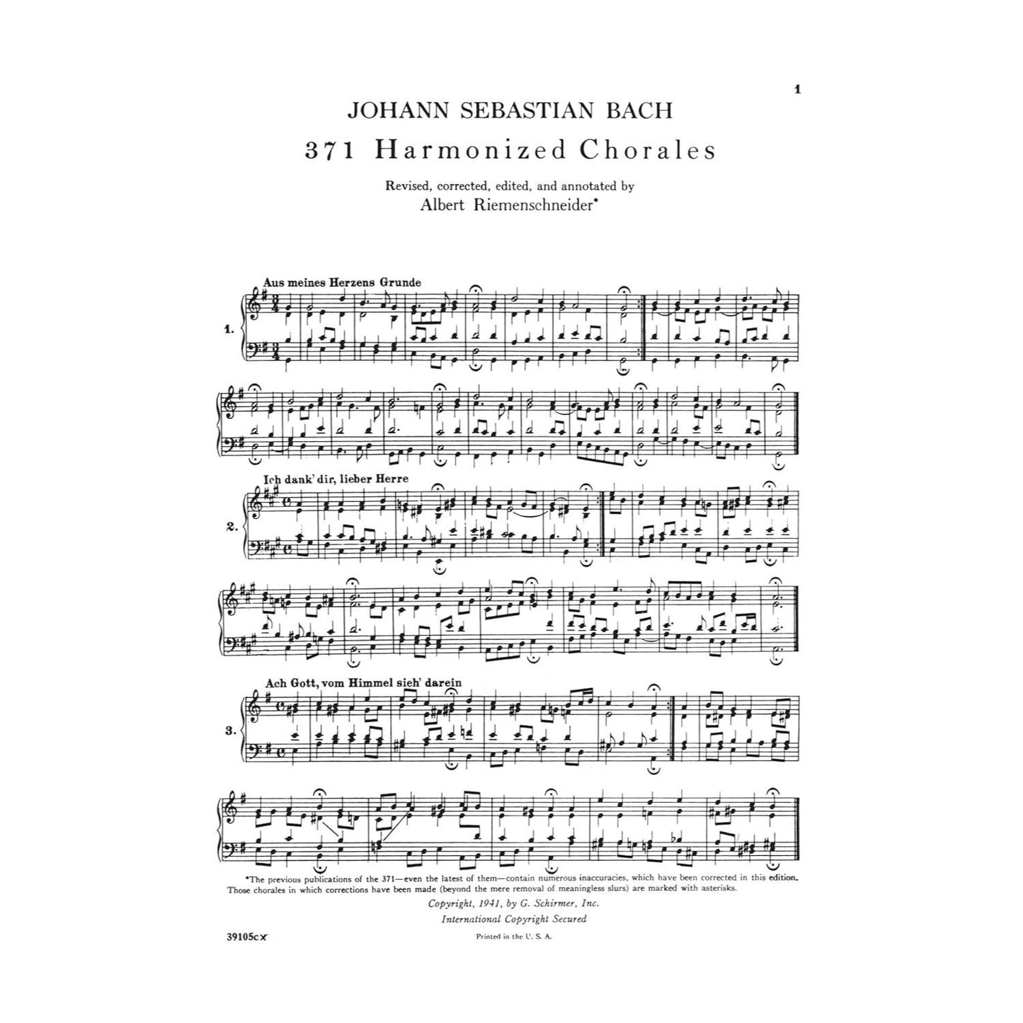 371 Harmonized Chorales and 69 Chorale Melodies J.S. Bach Piano Method Book with Figured Bass Classical Keyboard Exercises for Pianists and Music Theo