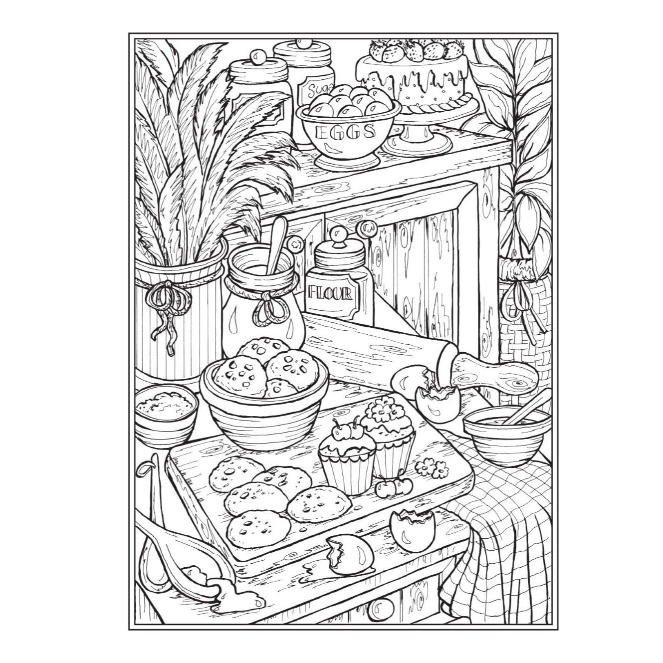 Creative Haven Cozy Corners Coloring Book