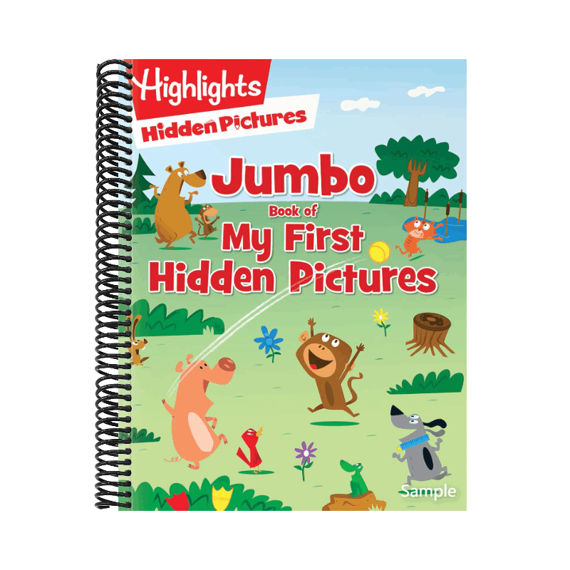 Jumbo Book of My First Hidden Pictures: 115+ Hidden Pictures Puzzles in Highlights Activity Book, Seek and Find Puzzles for Kids 3+ (Highlights Jumbo Books & Pads) (Spiral Bound)