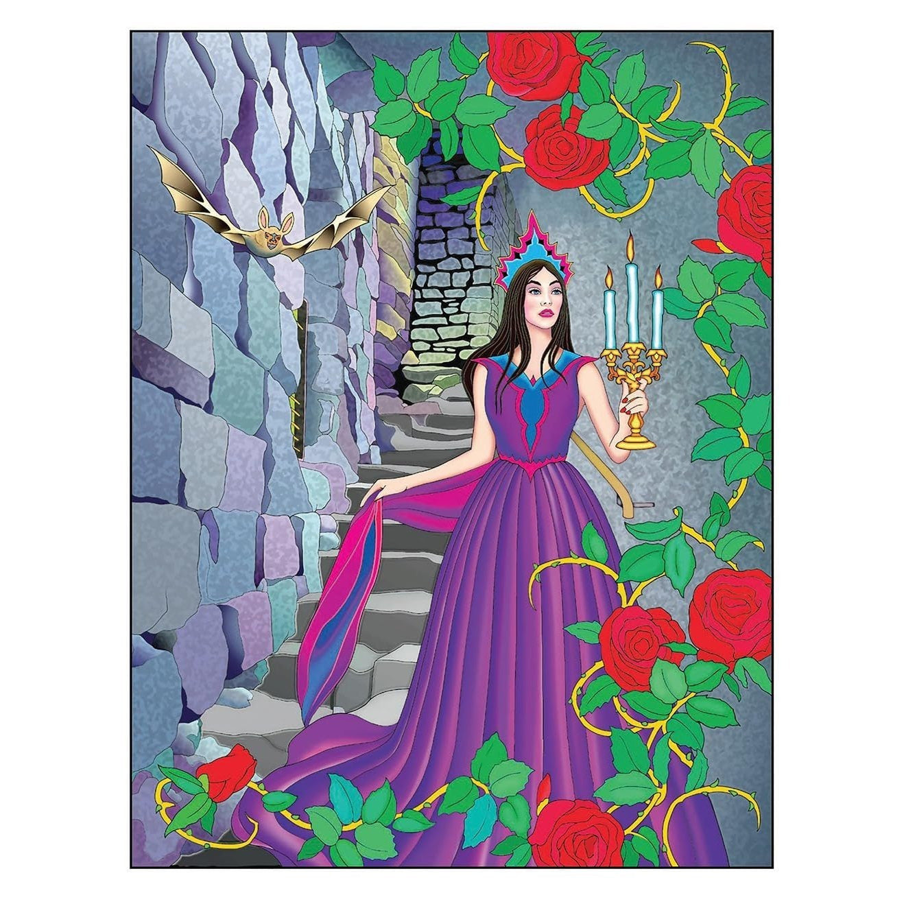 Creative Haven Gothic Fantasy Coloring Book