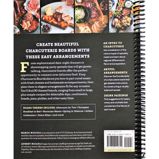 Easy Charcuterie Boards: Arrangements, Recipes, and Pairings for Any Occasion (Spiral Bound)