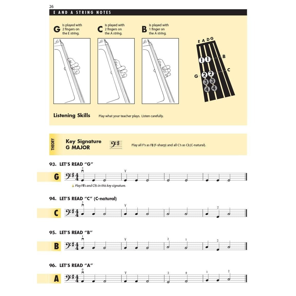 Essential Elements for Strings Double Bass Book 1 W/Eei Beginner Bass Method Book with Online Le [With CD (Audio)]