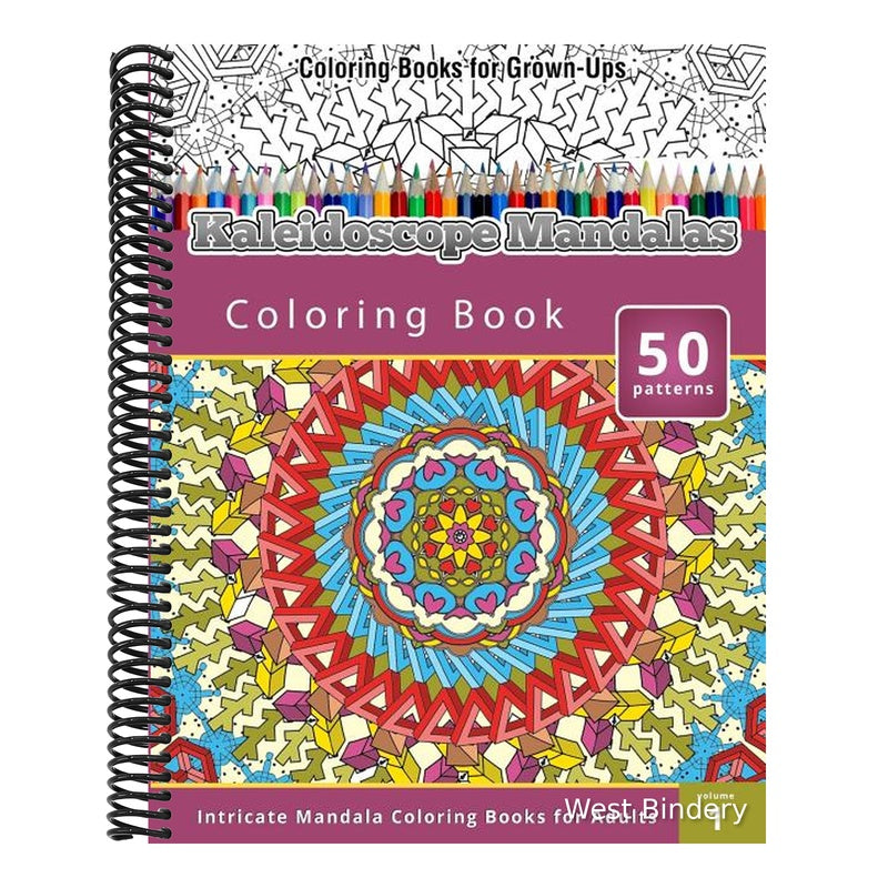 Coloring Books for Grown-Ups: Kaleidoscope Mandalas