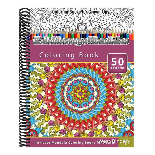 Coloring Books for Grown-Ups: Kaleidoscope Mandalas