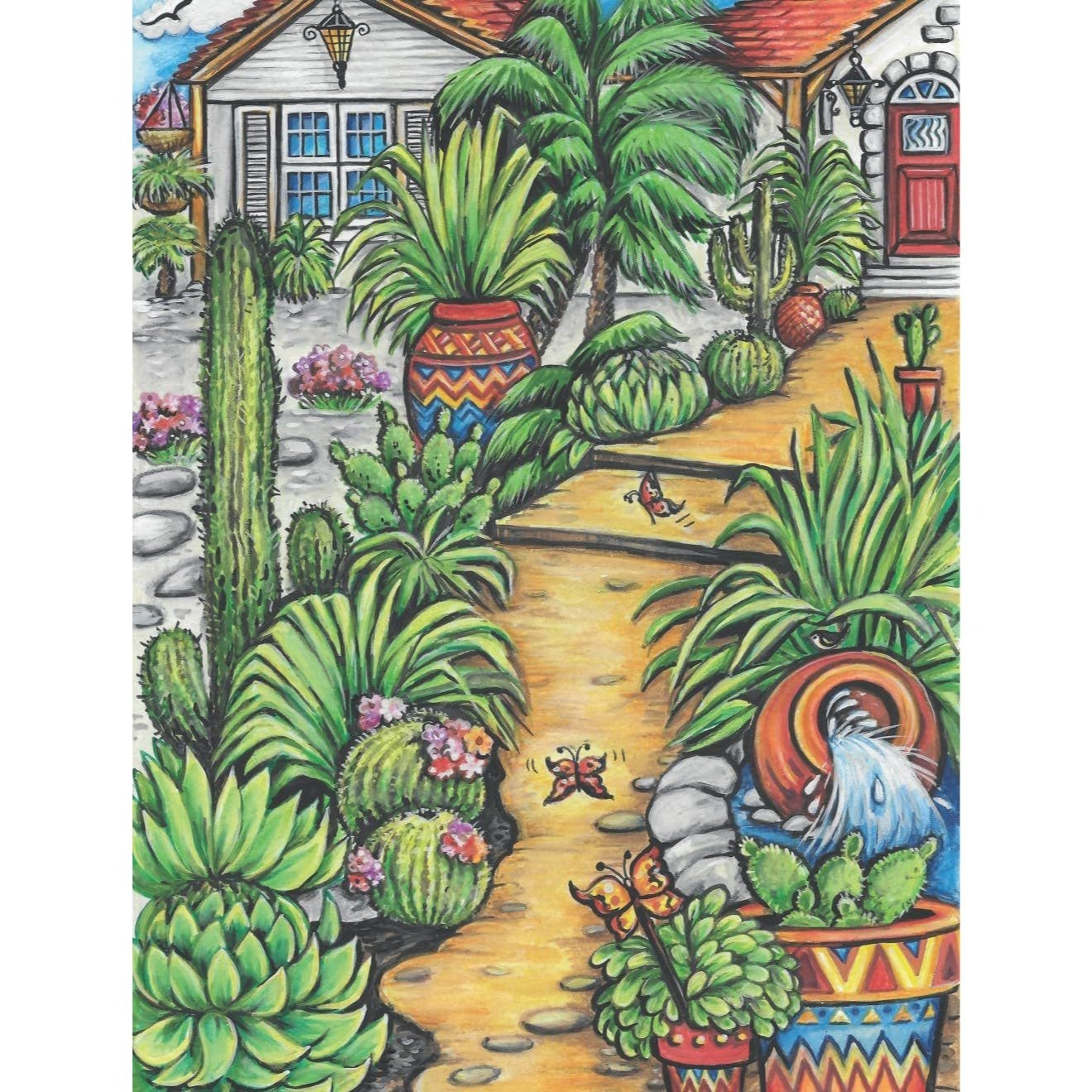Creative Haven Country Gardens Coloring Book