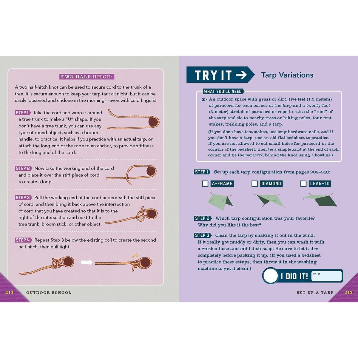 Outdoor School: Hiking and Camping: The Definitive Interactive Nature Guide