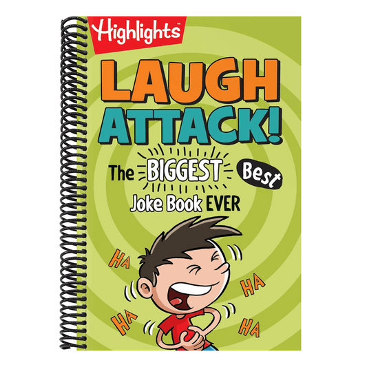 Laugh Attack!: Over 1,000 Jokes for Kids, Must-Have Kids Joke Book with Knock-Knocks, Riddles, Tongue Twisters and Cartoons