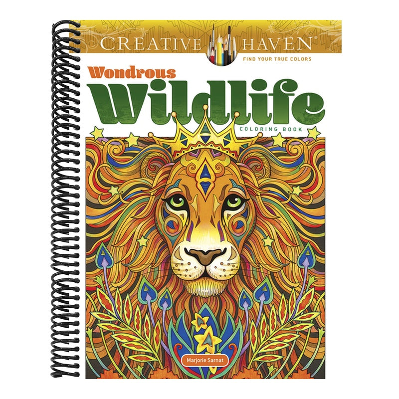 Creative Haven Wondrous Wildlife Coloring Book