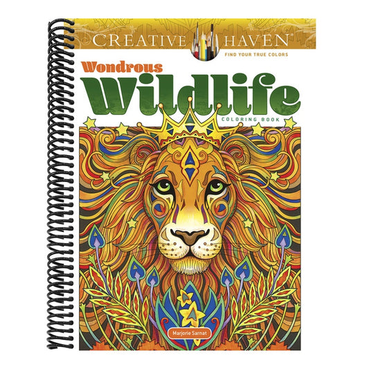 Creative Haven Wondrous Wildlife Coloring Book
