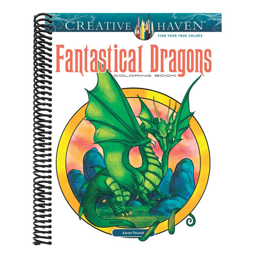Creative Haven Fantastical Dragons Coloring Book