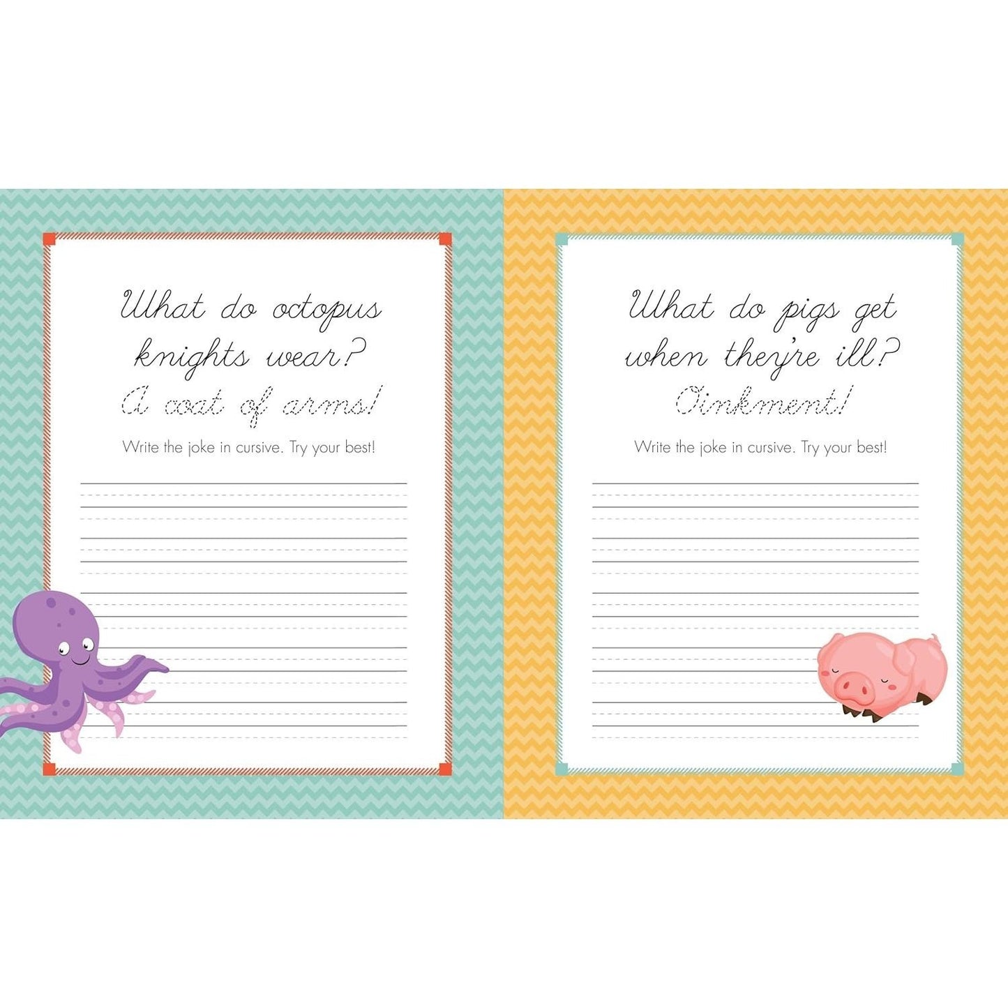 The Complete Cursive Handwriting Workbook for Kids: Laugh, Learn, and Practice the Alphabet with Silly Jokes (Spiral Bound)