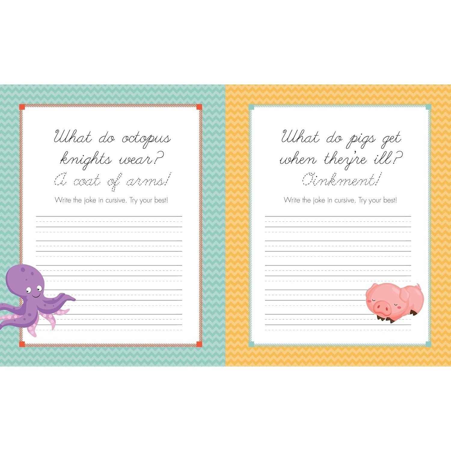 The Complete Cursive Handwriting Workbook for Kids: Laugh, Learn, and Practice the Alphabet with Silly Jokes (Spiral Bound)