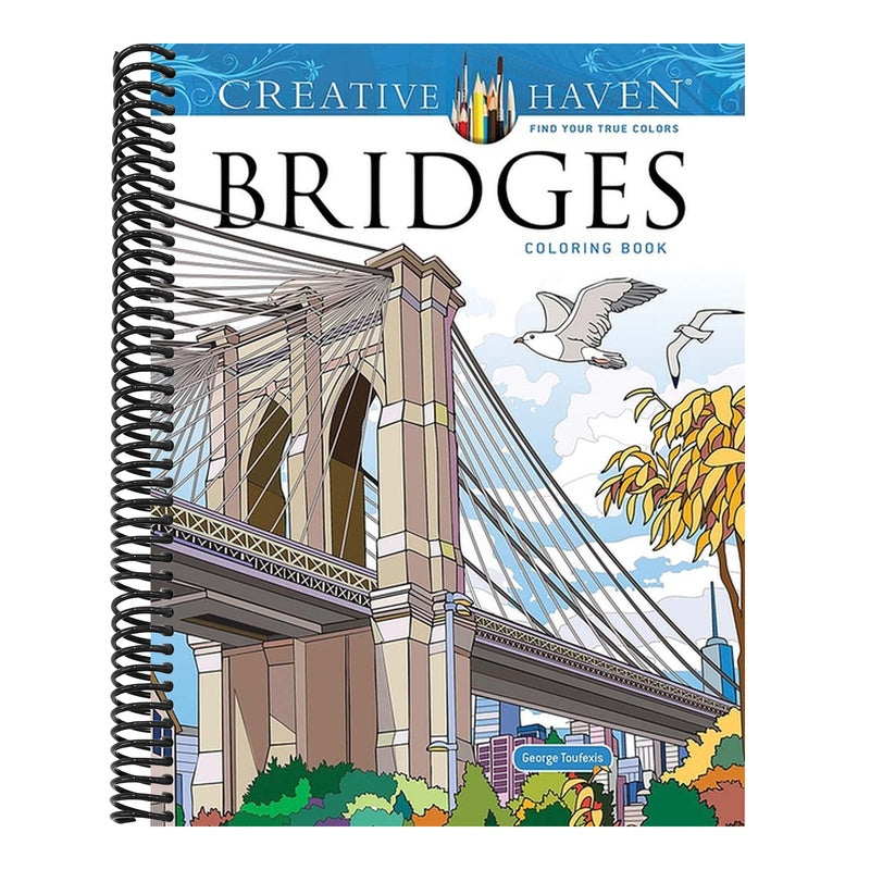 Creative Haven Bridges Coloring Book