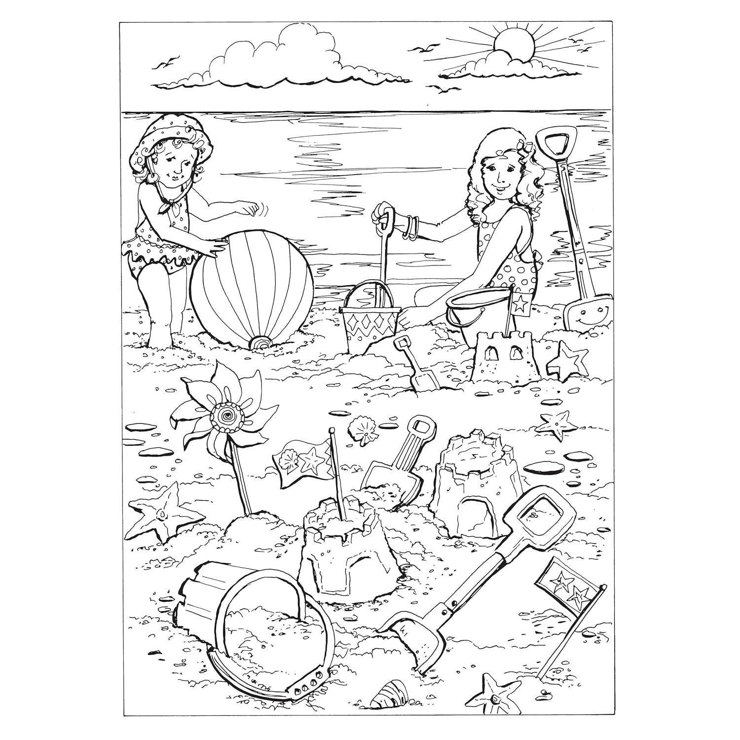 Creative Haven Summer Scenes Coloring Book