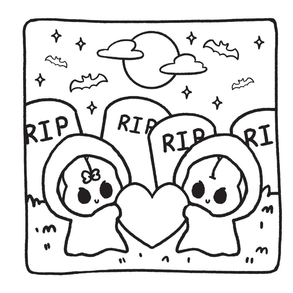 Comfy Buddies: A Creepy Sweet Coloring Book