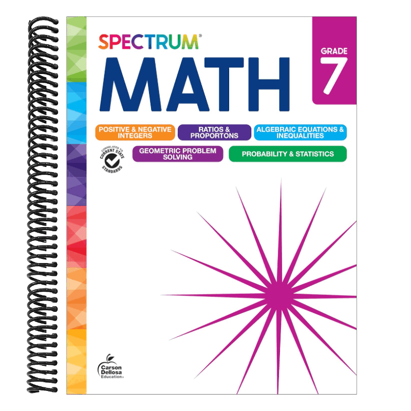 Spectrum Math Workbook, Grade 7