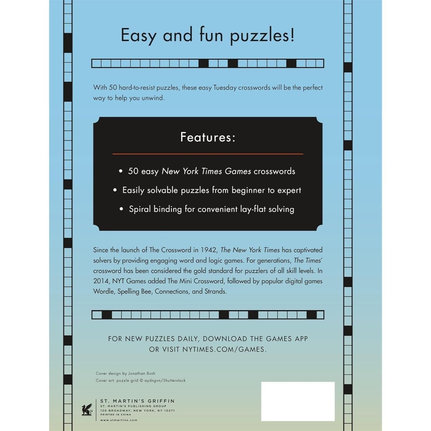 New York Times Games Tuesday Crosswords: 50 Easy Puzzles