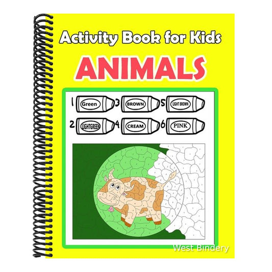 Activity Book For Kids Animals: : Activity book for kids in Animals Theme. Fun with Coloring Pages, Color by Number, Picture Matching, Count the numbe