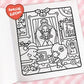 Cozy Christmas: Coloring Book for Adults and Kids (Cozy Spaces Coloring) (Spiral Bound)