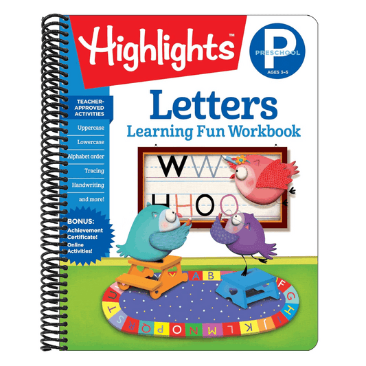 Preschool Letters (Highlights Learning Fun Workbooks) (Spiral Bound)