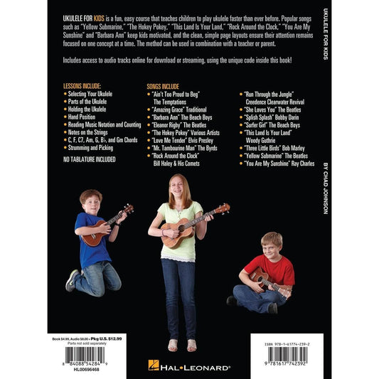 Ukulele for Kids - Hal Leonard Ukulele Method Beginner's Guide with Step-By-Step Instruction Fun Songs and Online Audio Tracks Learn Ukulele Fast
