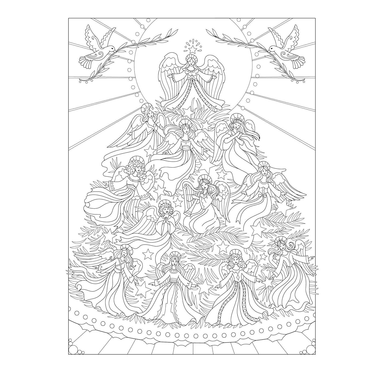 Creative Haven Creative Christmas Coloring Book