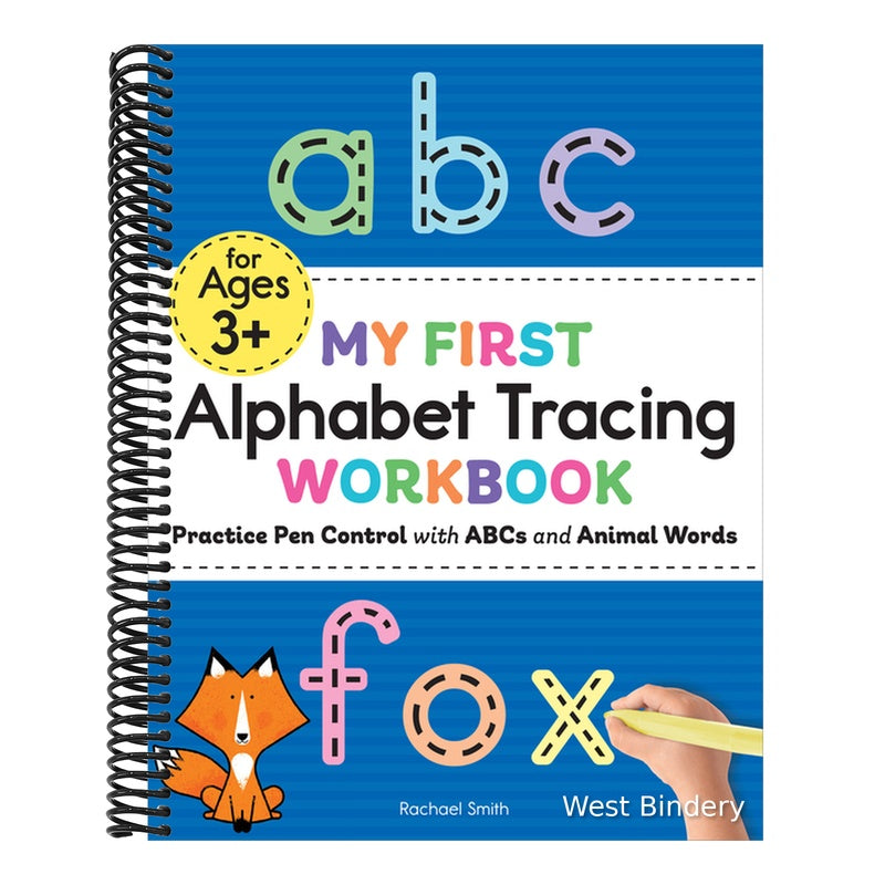 My First Alphabet Tracing Workbook: Practice Pen Control with ABCs and Animal Words