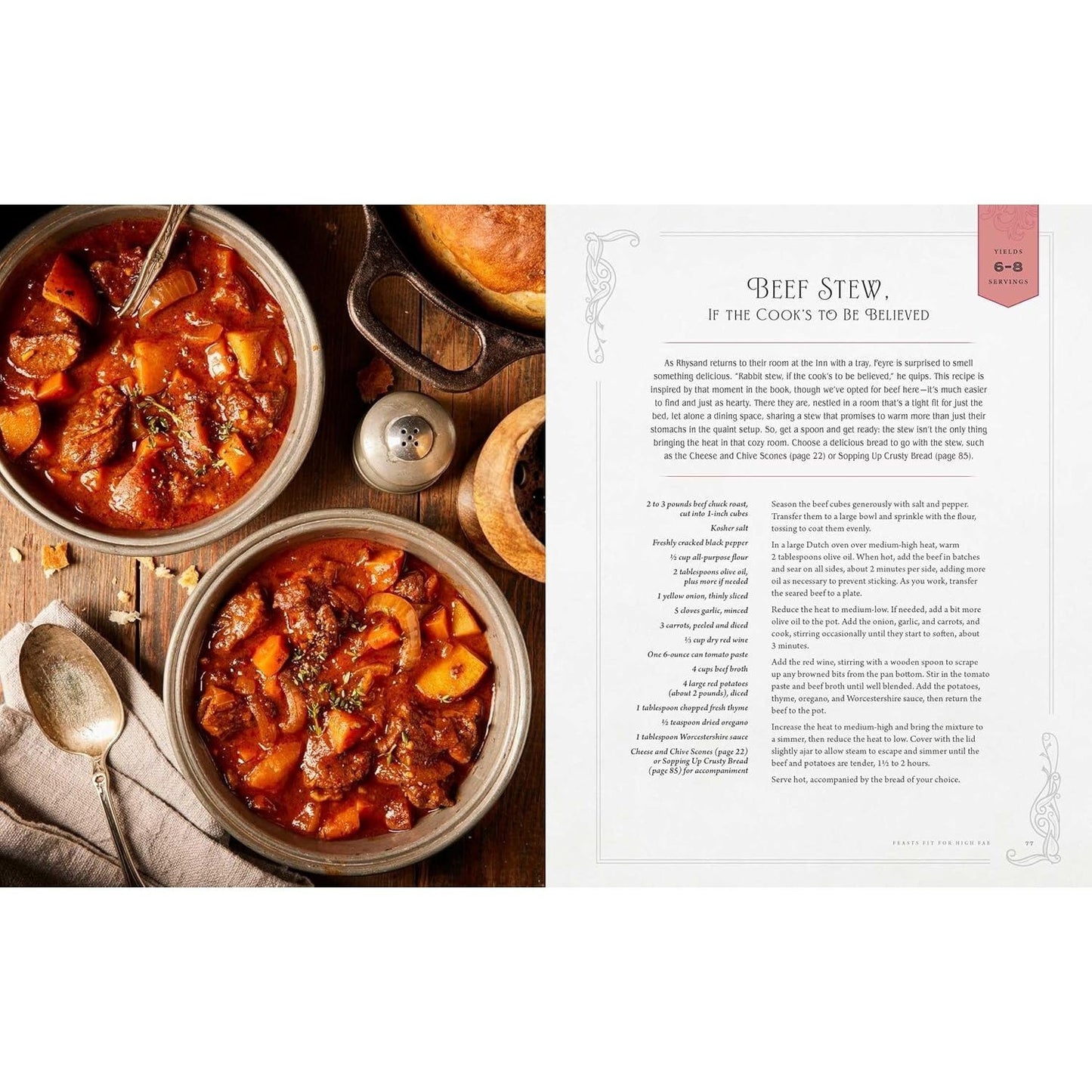 A Feast of Thorns and Roses: The Unofficial Cookbook of a Court of Thorns and Roses (Spiral Bound)