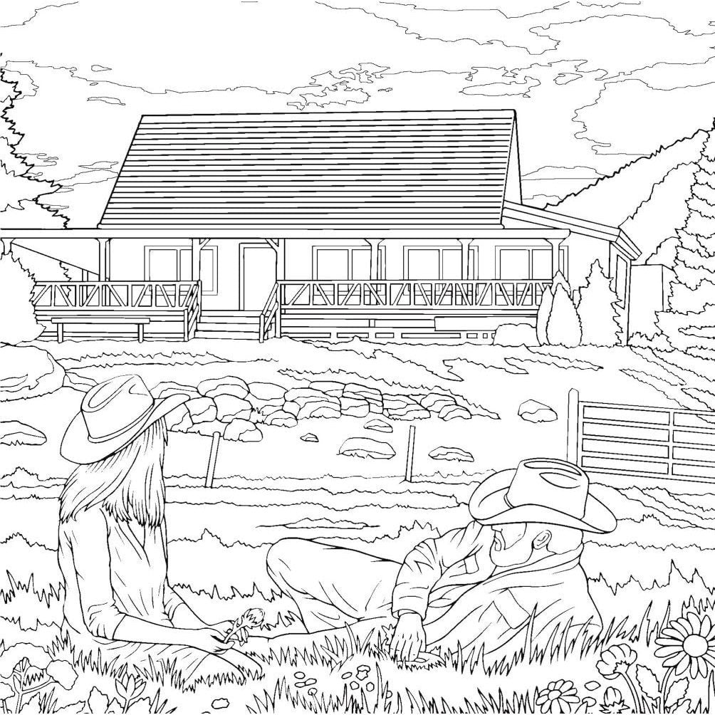The Unofficial Yellowstone Coloring Book
