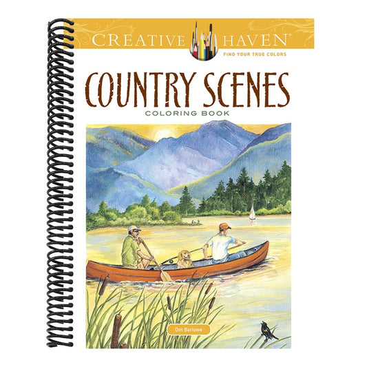 Country Scenes Coloring Book