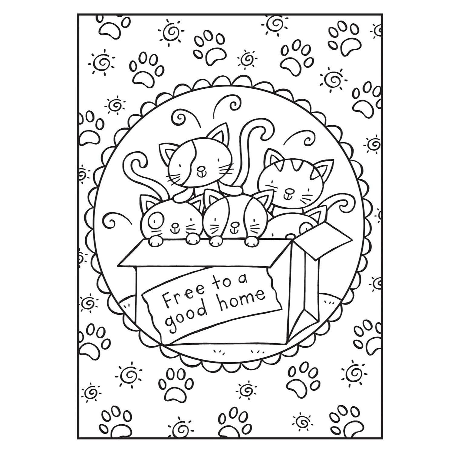 Happy Cats Coloring Book/Happy Cats Color by Number: 2 Books in 1/Flip and See!