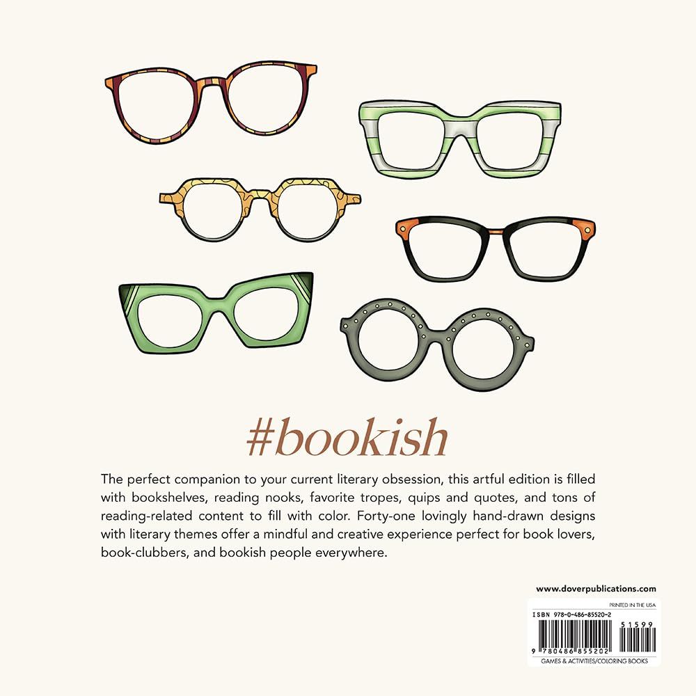 Bookish: The Coloring Book (Art & Ephemera for Bookworms & Bibliophiles)