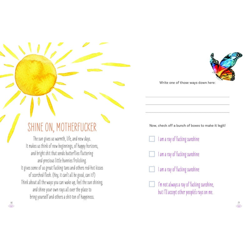 Zen as F*ck: A Journal for Practicing the Mindful Art of Not Giving a Sh*t (Spiral Bound)