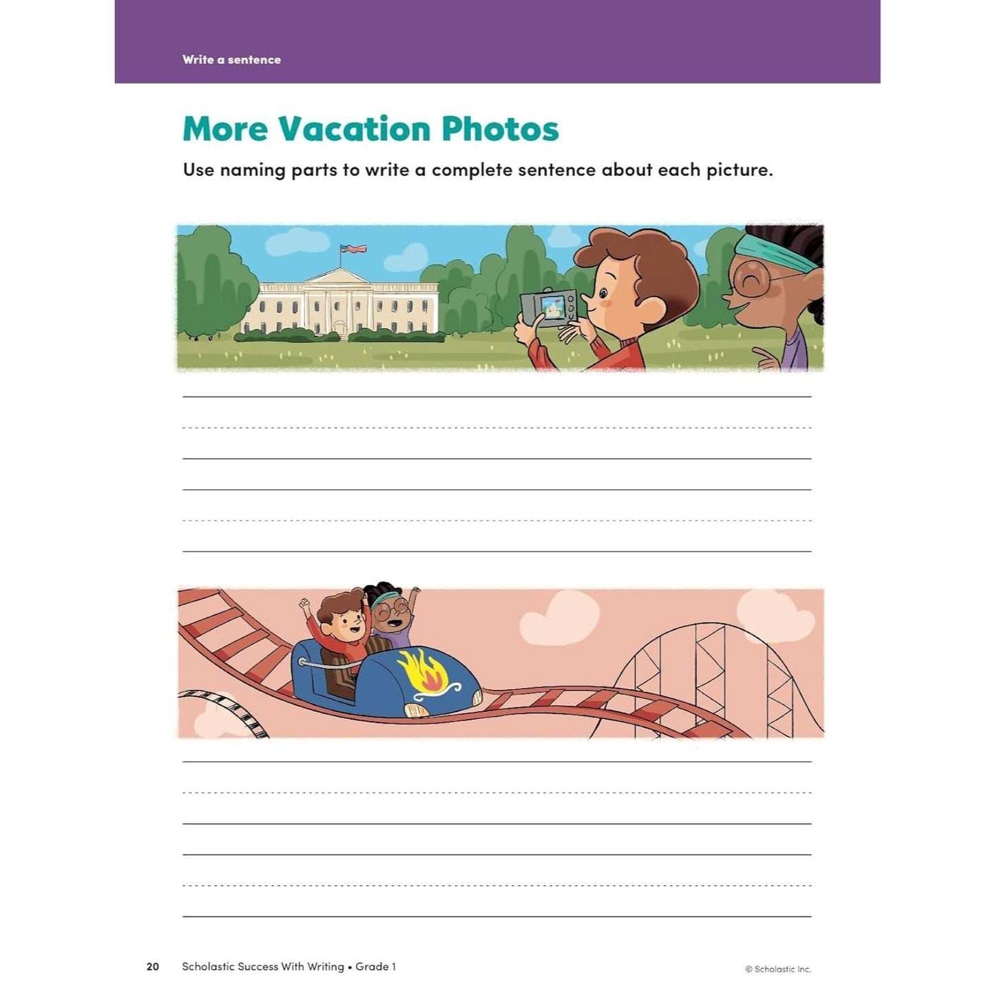 Scholastic Success with Writing Grade 1 Workbook